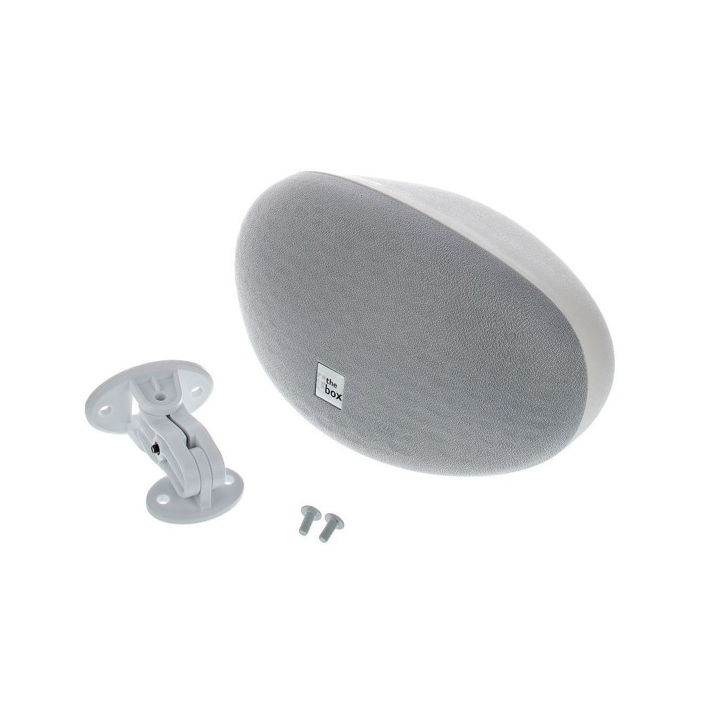 רמקול התקנה קטן the box – 4 אינץ׳ ו-2 טוויטרים, 100W שיא, 8 אוהם, כולל תושבת קיר, לבן 7 רמקול ההתקנה הקטן והלבן – רמקול התקנה, תמונה 7