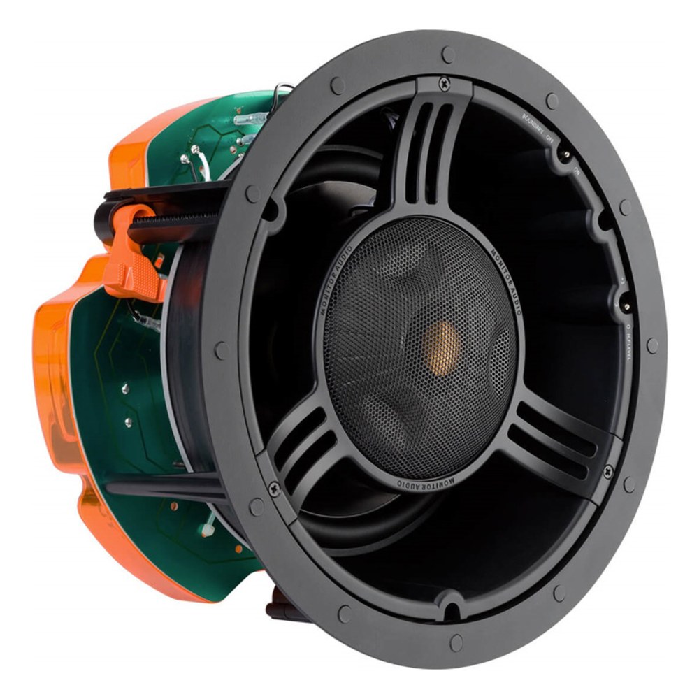 רמקול שקוע עגול 3 דרכים Monitor Audio C280IDC – 120W RMS עם יחידת IDC מתכווננת 4 רמקול שקוע עגול Monitor Audio C280IDC עם גריל אלומיניום – תמונה 4