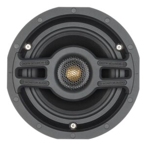 רמקול שקוע Monitor Audio CS160 גריל עגול – 6 אינץ׳, 70W עם טוויטר C-CAM מתכוונן