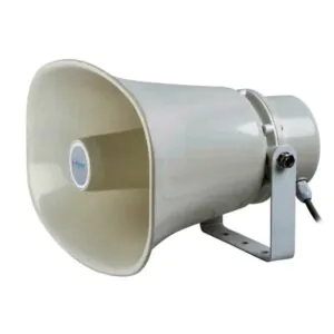 רמקול שופר 30W עם שנאי קו 100V — מעטפת ABS וגרון אלומיניום IP66