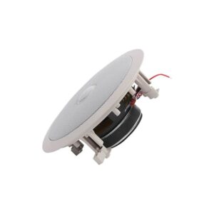 רמקול תקרה 6.5 אינץ׳ Polman PLM703 בצבע שנהב – שנאי קו 70V/100V מובנה