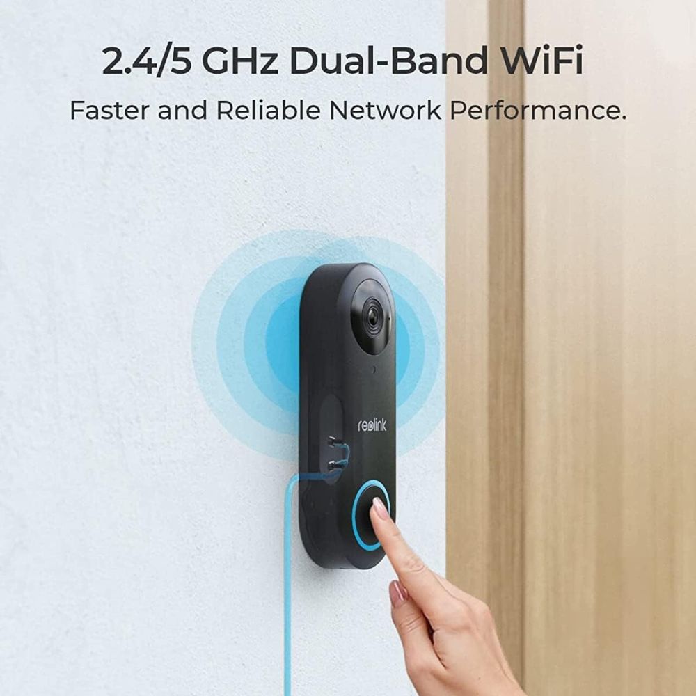 פעמון דלת חכם עם מצלמה Reolink Video Doorbell Wi-Fi – צילום 5MP 2K+, שמע דו-כיווני ו-IP65 2 Reolink Video Doorbell Wi-Fi פעמון וידאו 2