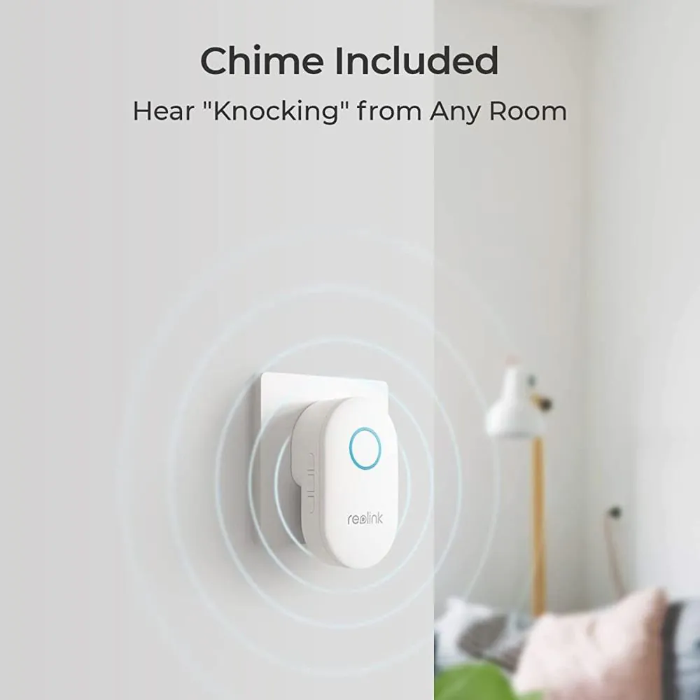 פעמון דלת חכם עם מצלמה Reolink Video Doorbell Wi-Fi – צילום 5MP 2K+, שמע דו-כיווני ו-IP65 3 Reolink Video Doorbell Wi-Fi פעמון וידאו 3