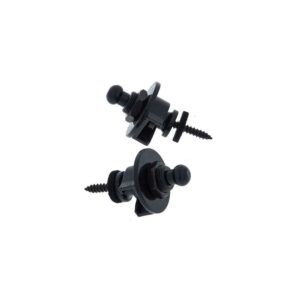 נעלי רצועה לגיטרה ובס Harley Benton – זוג, מסתובבים 360°, שחור (יבוא בלעדי)