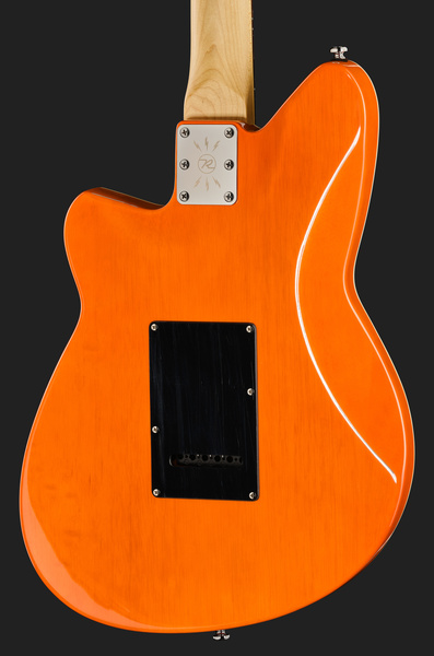 גיטרה חשמלית Reverend Ron Asheton Jetstream 390 – Rock Orange, גוף קורינה, 3 פיקאפי P90 וטרמולו Wilkinson 5 גיטרה חשמלית Reverend Ron Asheton Jetstream 390 Rock Orange – תמונה 5