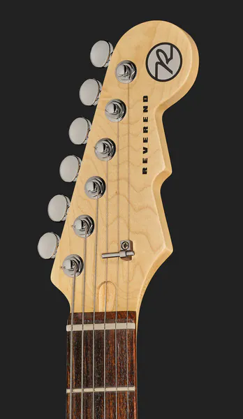 גיטרה חשמלית Reverend Ron Asheton Jetstream 390 – Rock Orange, גוף קורינה, 3 פיקאפי P90 וטרמולו Wilkinson 6 גיטרה חשמלית Reverend Ron Asheton Jetstream 390 Rock Orange – תמונה 6