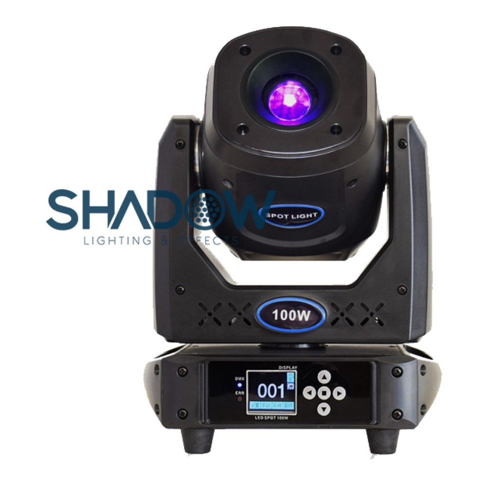 פנס ראש נע Shadow SPOT-BEAM 100W – לד 100W עם 2 גלגלי גובו ופריזמה 1 פנס ראש נע Shadow SPOT-BEAM 100W לד