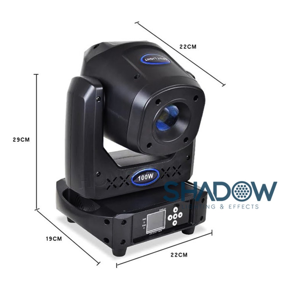 פנס ראש נע Shadow SPOT-BEAM 100W – לד 100W עם 2 גלגלי גובו ופריזמה 5 פנס ראש נע Shadow SPOT-BEAM 100W לד – תמונה 5