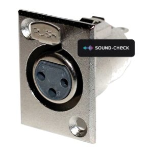 שקע XLR נקבה לפאנל – Roxtone AC502 (מארז 4 יח׳)