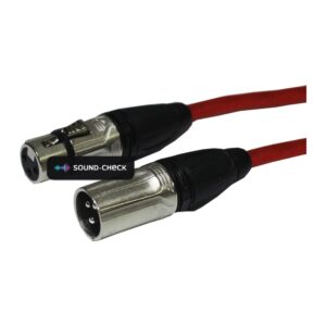 כבל XLR למיקרופון 10 מטר אדום – Roxtone MMXX800L10-TRD