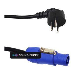כבל חשמל Powercon עם תקע ישראלי 3 מטר – Roxtone
