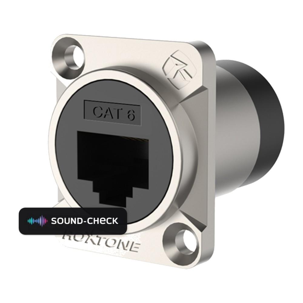 שקע רשת CAT6a לפאנל – Roxtone RAE8FD-C6A 1 שקע רשת CAT6a לפאנל – Roxtone RAE8FD-C6A