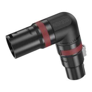 מתאם XLR בזווית ישרה מסתובב – Roxtone RAX3FM