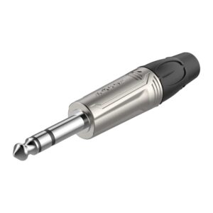 תקע PL 6.3 מ״מ סטריאו Deluxe – Roxtone RJ3P-NN (מארז 2 יח׳)