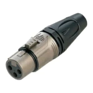 מחבר XLR נקבה דלוקס – Roxtone RX3F-NT (מארז 2 יח׳)