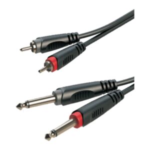 כבל 2×RCA ל-2×PL 1 מטר – Roxtone SACC150L1