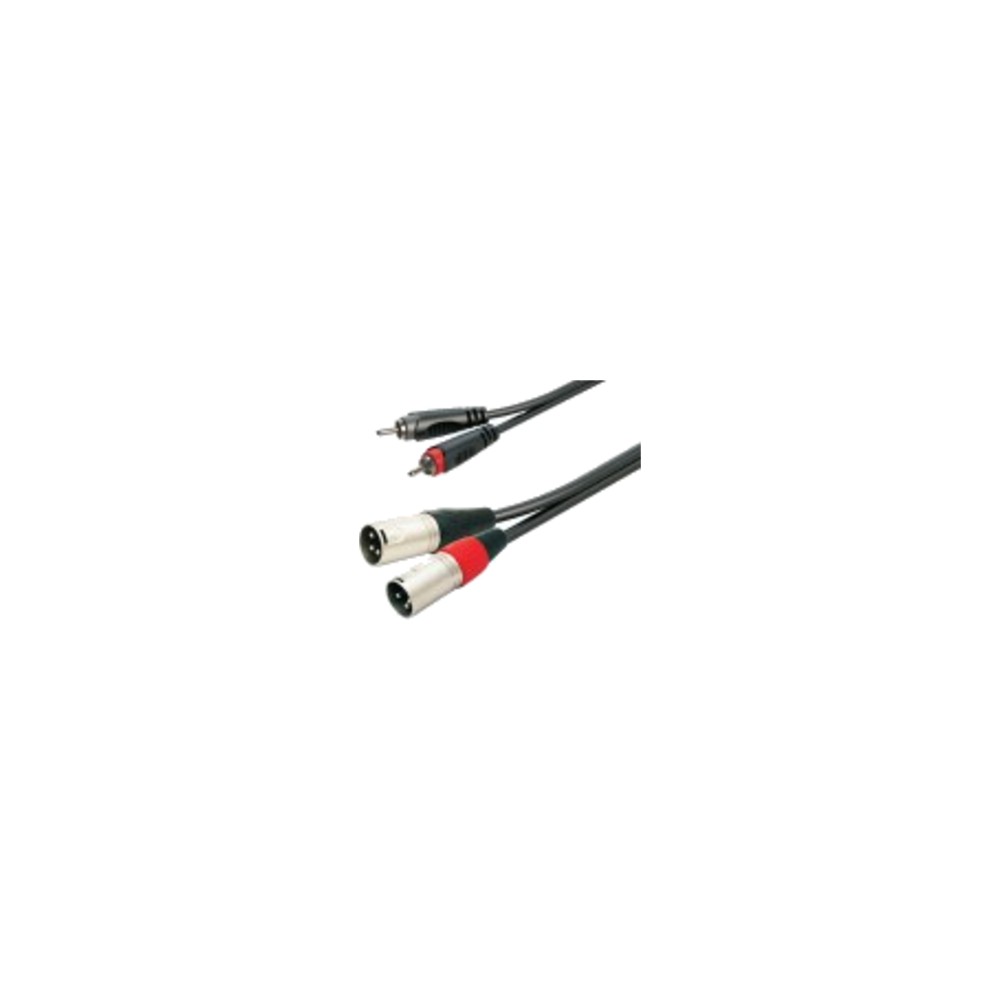 כבל 2×RCA ל-2×XLR זכר 20 ס״מ – Roxtone SACC190L02 3 כבל 2×RCA ל-2×XLR זכר 20 ס״מ – Roxtone SACC190L02 – תמונה 2
