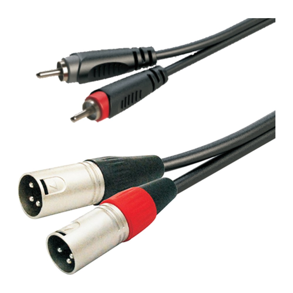 כבל 2×RCA ל-2×XLR זכר 20 ס״מ – Roxtone SACC190L02 1 כבל 2×RCA ל-2×XLR זכר 20 ס״מ – Roxtone SACC190L02