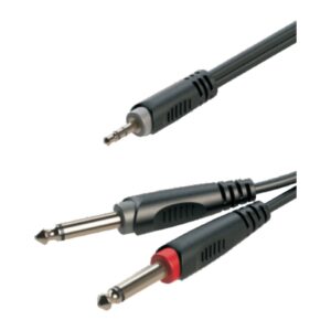 כבל 3.5 מ״מ ל-2×PL 6.3 1 מטר – Roxtone SAYC130L1