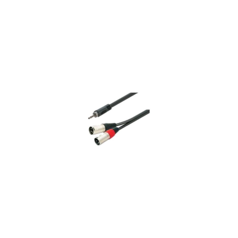 כבל 3.5 מ״מ ל-2×XLR זכר 5 מטר – Roxtone SAYC190L5 3 כבל 3.5 מ״מ ל-2×XLR זכר 5 מטר – Roxtone SAYC190L5 – תמונה 2