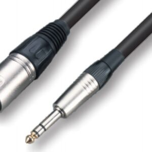 כבל PL סטריאו (TRS) ל-XLR זכר 5 מטר – Roxtone SMXJ260L5