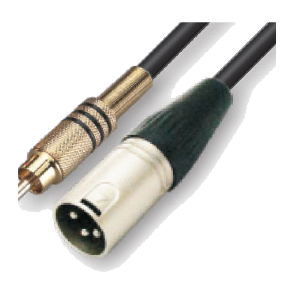 כבל RCA ל-XLR זכר 10 מטר – Roxtone YCC032L10 1 כבל RCA ל-XLR זכר 10 מטר – Roxtone YCC032L10
