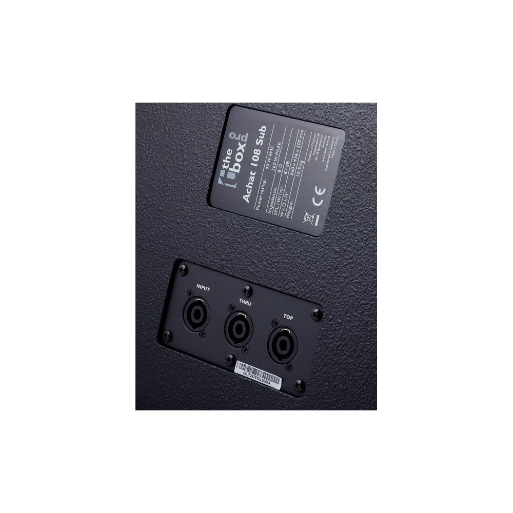 סאב וופר פסיבי קומפקטי the box pro Achat 108 Sub – 8 אינץ׳, 100W RMS, מפריד תדרים מובנה 7 הסאב הפסיבי Achat 108 – סאב וופר פסיבי, תמונה 7