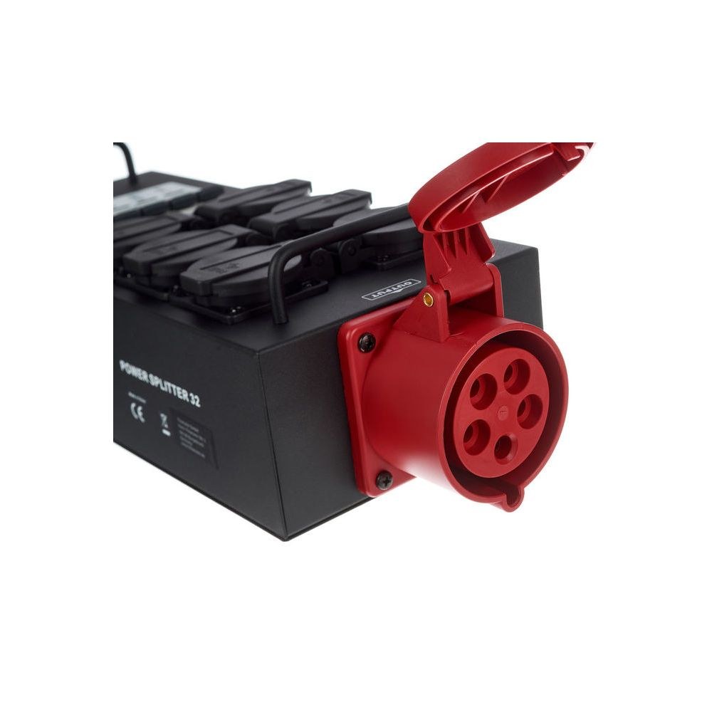 מפצל חשמל לבמה Botex – כניסה ומעבר CEE 32A, 6 שקעי שוקו עם מפסק C16 לכל שקע, בית מתכת לטראס 7 מפצל ה-32A עם המפסקים – מפצל חשמל לבמה, תמונה 7