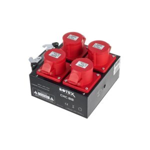 קופסת פיצול למנועי שרשרת Botex – כניסת HARTING 16 פינים ל-4 יציאות CEE 16A, לבקרי CHC