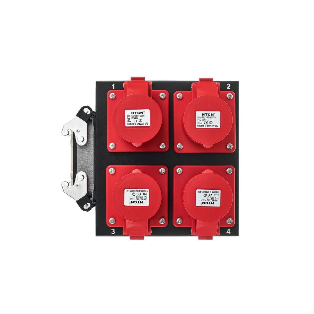 קופסת פיצול למנועי שרשרת Botex – כניסת HARTING 16 פינים ל-4 יציאות CEE 16A, לבקרי CHC 5 קופסת הפיצול ל-4 מנועים – קופסת פיצול למנועי שרשרת, תמונה 5
