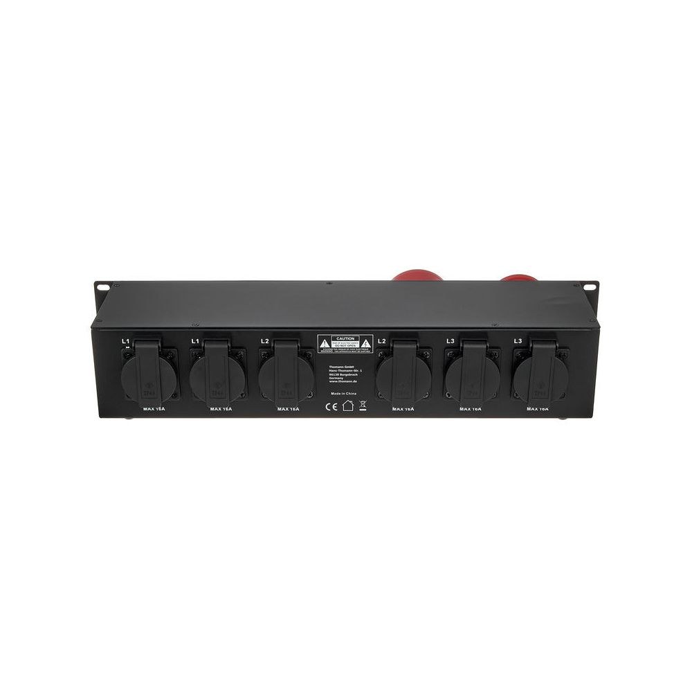 לוח חלוקת חשמל לבמה Botex לראק 2U – כניסת CEE 32A, יציאת CEE 32A, 7 שקעים, 3 מפסקי RCBO 4 לוח החשמל עם מפסקי ה-RCBO – לוח חלוקת חשמל, תמונה 4