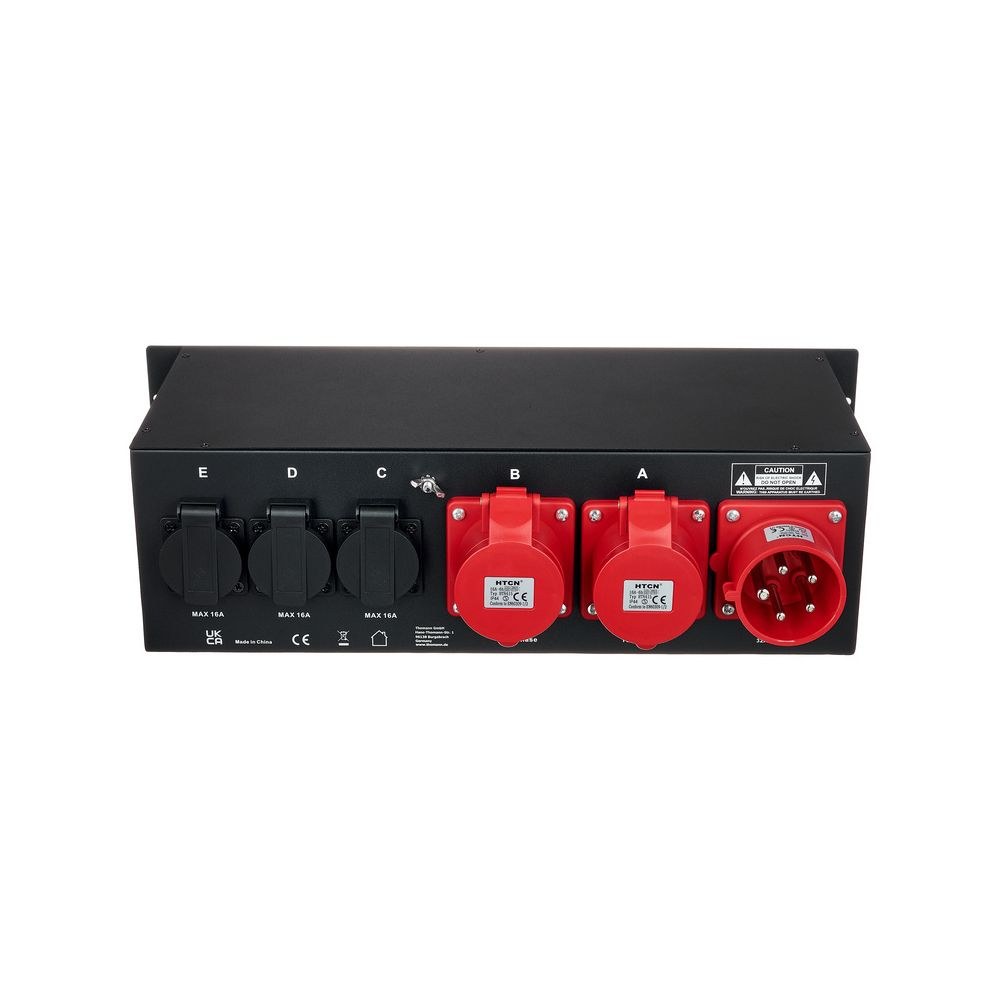 לוח חלוקת חשמל לבמה Botex – כניסת CEE 32A תלת-פאזית, 2 יציאות CEE 16A, 3 שקעים, מפסקי פחת, 3U 4 לוח החשמל לבמה של Botex – לוח חלוקת חשמל לבמה, תמונה 4