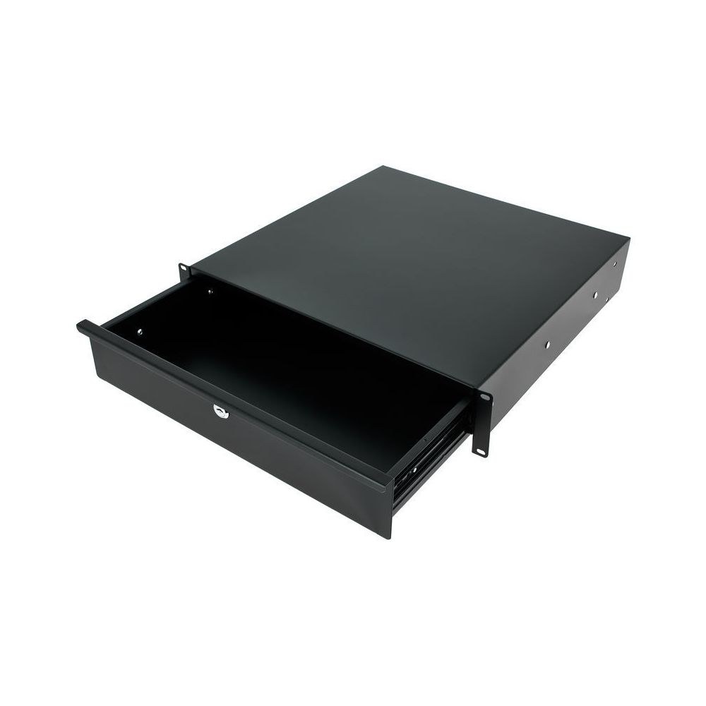 מגירת ראק 19 אינץ׳ 2U עם מנעול Flyht Pro – עומק 45 ס״מ, פתיחה מלאה, מתכת, שחור (יבוא בלעדי) 5 מגירת הראק 2U עם המנעול – מגירת ראק 19 אינץ׳, תמונה 5
