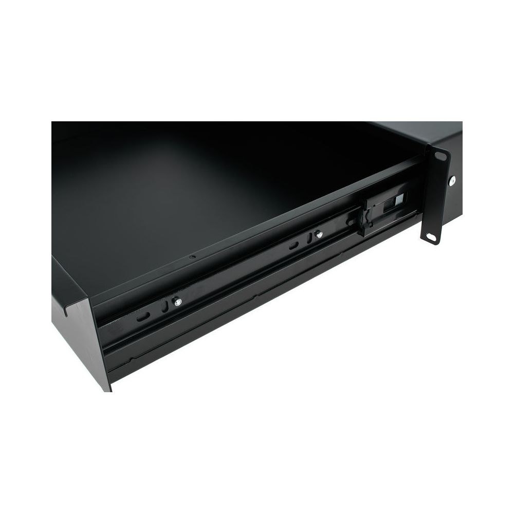 מגירת ראק 19 אינץ׳ 2U עם מנעול Flyht Pro – עומק 45 ס״מ, פתיחה מלאה, מתכת, שחור (יבוא בלעדי) 7 מגירת הראק 2U עם המנעול – מגירת ראק 19 אינץ׳, תמונה 7
