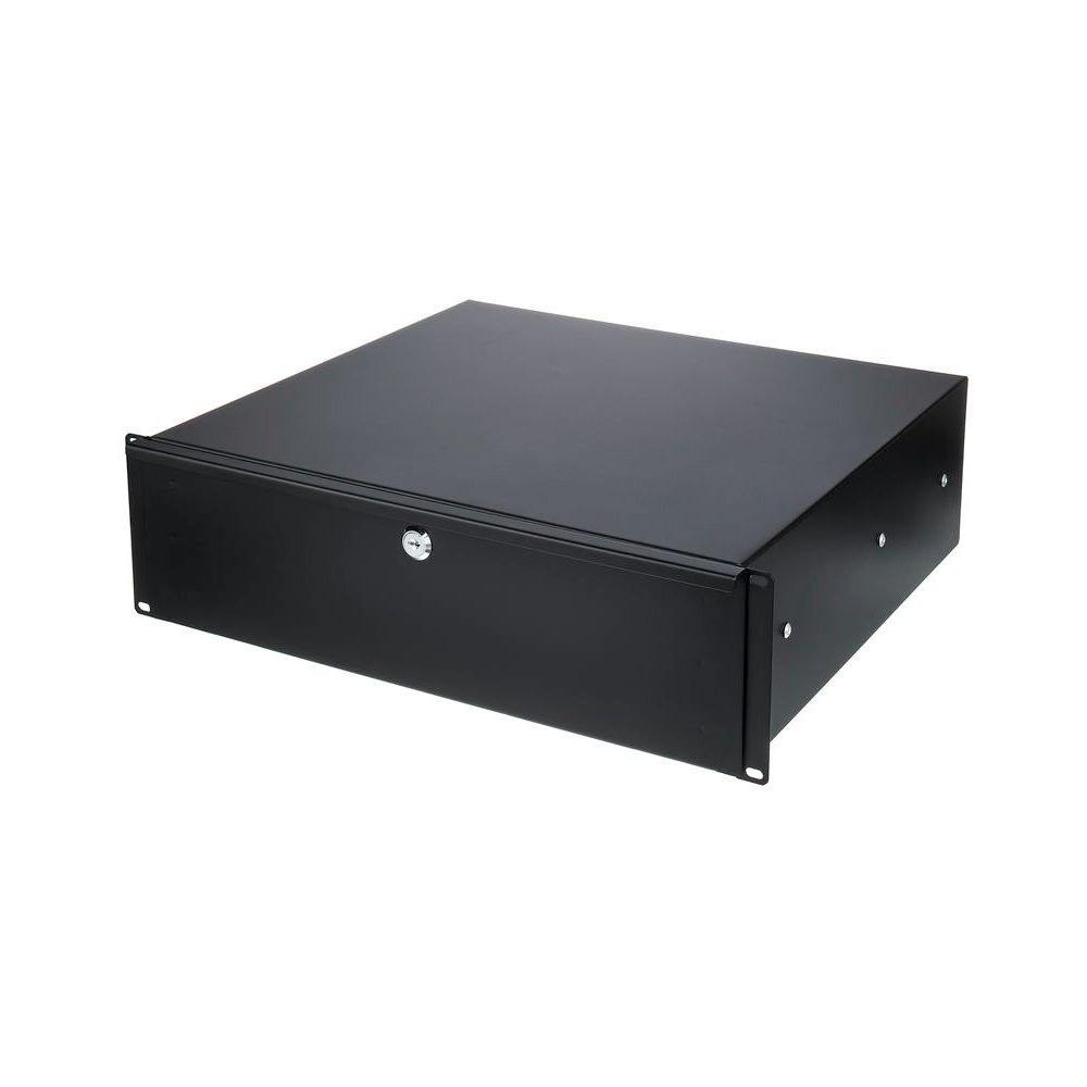 מגירת ראק 19 אינץ׳ 3U עם מנעול Flyht Pro – עומק 40 ס״מ, פתיחה מלאה, מתכת, שחור (יבוא בלעדי) 1 מגירת ראק 19 אינץ׳ 3U עם מנעול Flyht Pro – עומק 40 ס״מ, פתיחה מלאה, מתכת, שחור