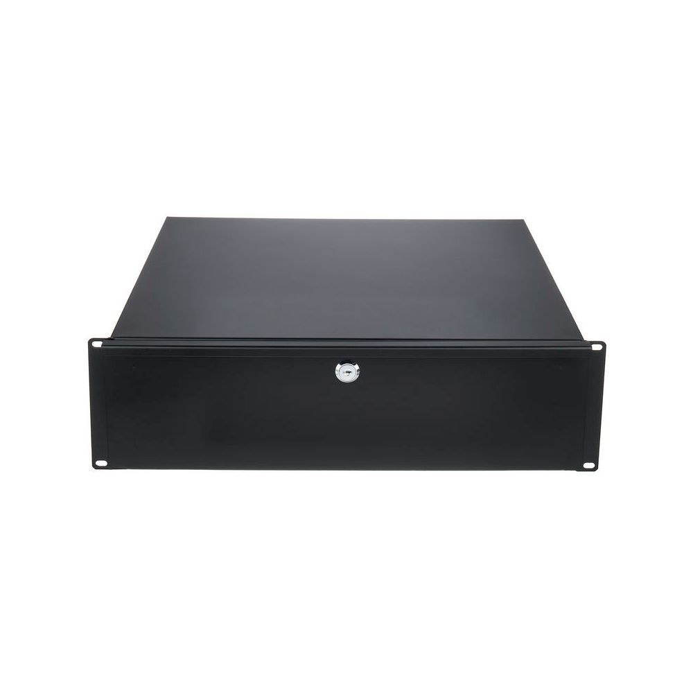מגירת ראק 19 אינץ׳ 3U עם מנעול Flyht Pro – עומק 40 ס״מ, פתיחה מלאה, מתכת, שחור (יבוא בלעדי) 2 מגירת הראק 3U בעומק 40 – מגירת ראק 19 אינץ׳, תמונה 2