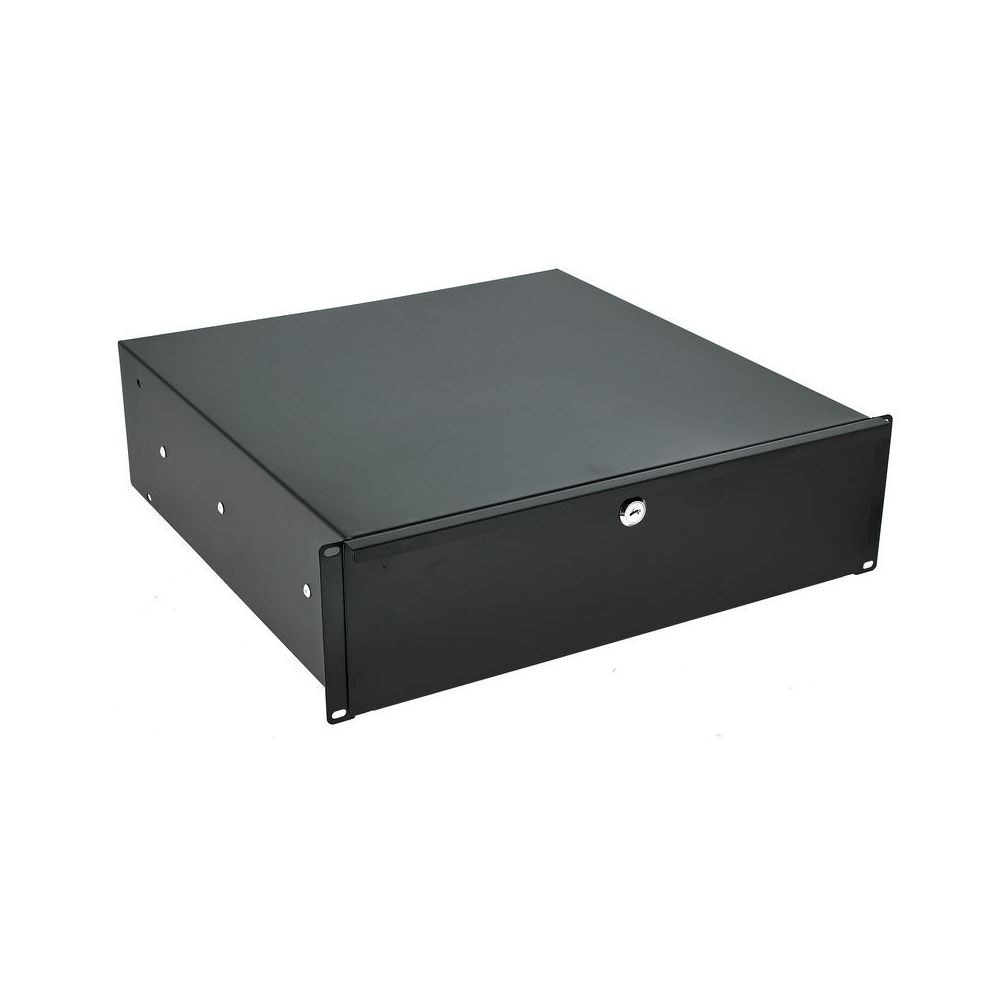 מגירת ראק 19 אינץ׳ 3U עם מנעול Flyht Pro – עומק 45 ס״מ, פתיחה מלאה, מתכת, שחור (יבוא בלעדי) 3 מגירת הראק 3U עם המנעול – מגירת ראק 19 אינץ׳, תמונה 3