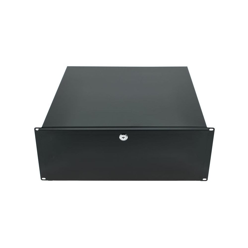 מגירת ראק 19 אינץ׳ 4U עם מנעול Flyht Pro – עומק 45 ס״מ, פתיחה מלאה, מתכת, שחור (יבוא בלעדי) 2 מגירת הראק 4U עם המנעול – מגירת ראק 19 אינץ׳, תמונה 2
