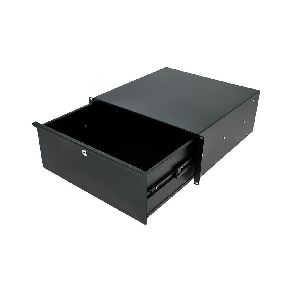 מגירת ראק 19 אינץ׳ 4U עם מנעול Flyht Pro – עומק 45 ס״מ, פתיחה מלאה, מתכת, שחור (יבוא בלעדי) 5 מגירת הראק 4U עם המנעול – מגירת ראק 19 אינץ׳, תמונה 5