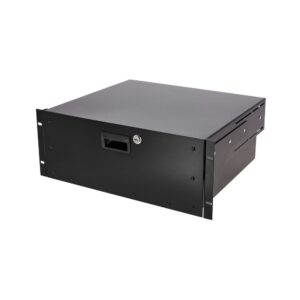 מגירת ראק 19 אינץ׳ 4U מאלומיניום עם מנעול Flyht Pro – קלה, עומק 38.8 ס״מ (יבוא בלעדי)