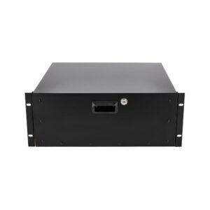 מגירת ראק 19 אינץ׳ 4U מאלומיניום עם מנעול Flyht Pro – קלה, עומק 38.8 ס״מ (יבוא בלעדי)