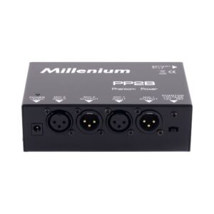 ספק פאנטום כפול Millenium 12V/48V – 2 ערוצי XLR, הזנה מספק או מסוללות (יבוא בלעדי)