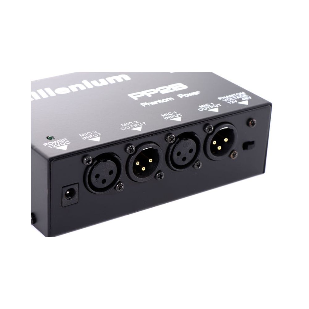 ספק פאנטום כפול Millenium 12V/48V – 2 ערוצי XLR, הזנה מספק או מסוללות (יבוא בלעדי) 4 ספק הפאנטום של Millenium – ספק פאנטום, תמונה 4