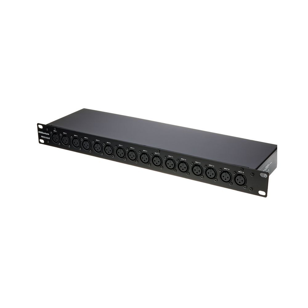 פאץ׳-ביי XLR 16 ערוצים לראק Millenium – כניסות ויציאות מאוזנות, 1U (יבוא בלעדי) 1 פאץ׳-ביי XLR 16 ערוצים לראק Millenium – כניסות ויציאות מאוזנות, 1U