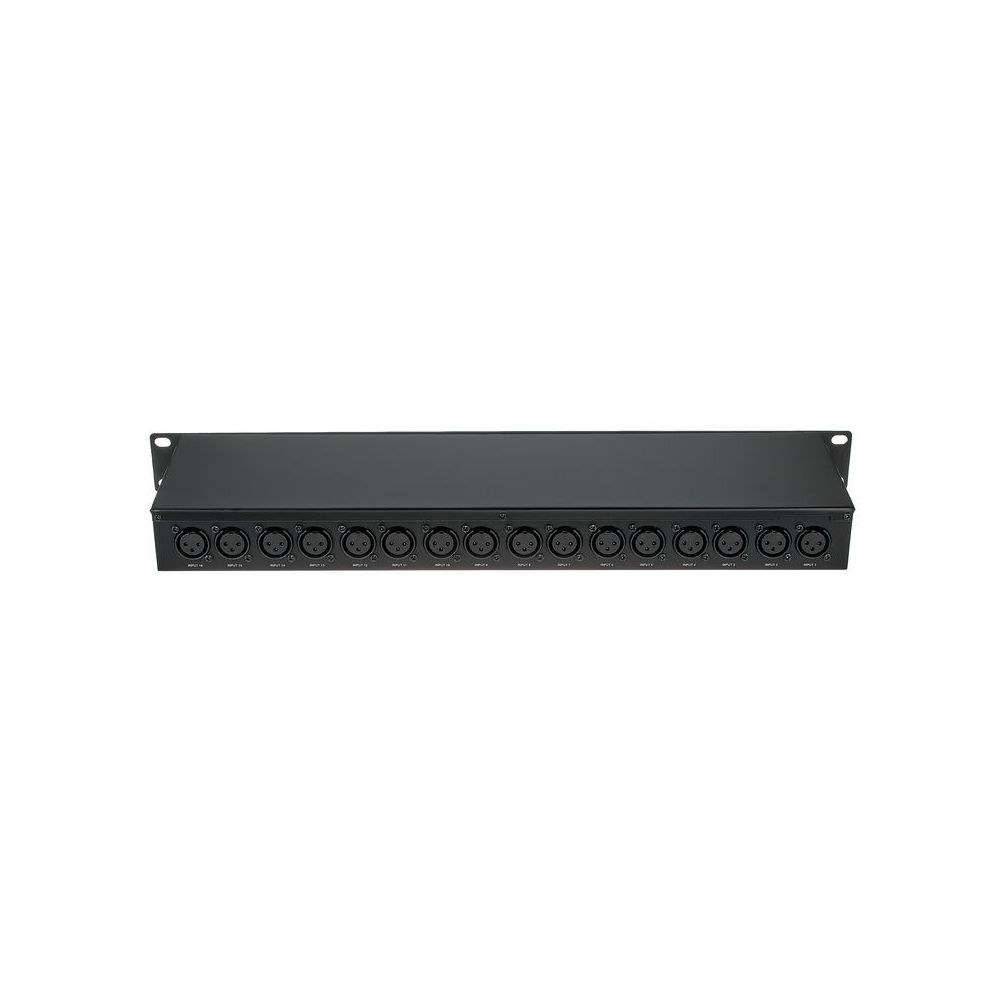 פאץ׳-ביי XLR 16 ערוצים לראק Millenium – זכר בחזית ונקבה בגב, מאוזן, 1U (יבוא בלעדי) 4 הפאץ׳-ביי עם יציאות ה-XLR – פאץ׳-ביי, תמונה 4
