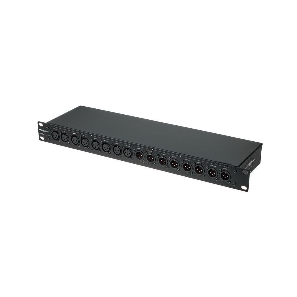 פאץ׳-ביי XLR 16 ערוצים לראק Millenium – 8 נקבה ו-8 זכר בכל צד, מאוזן, 1U (יבוא בלעדי) 1 פאץ׳-ביי XLR 16 ערוצים לראק Millenium – 8 נקבה ו-8 זכר בכל צד, מאוזן, 1U