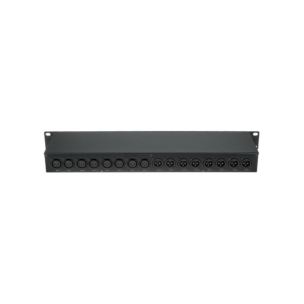 פאץ׳-ביי XLR 16 ערוצים לראק Millenium – 8 נקבה ו-8 זכר בכל צד, מאוזן, 1U (יבוא בלעדי) 4 הפאץ׳-ביי עם כניסות ויציאות – פאץ׳-ביי, תמונה 4