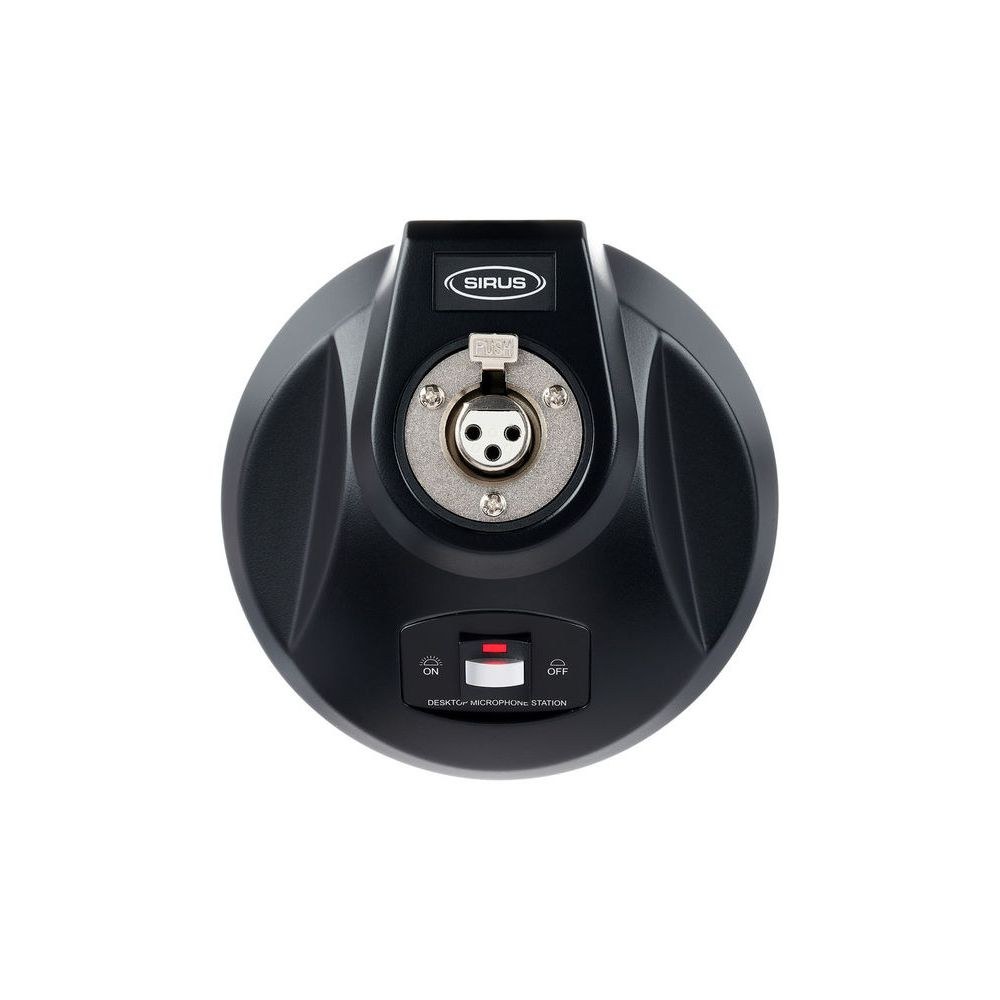 בסיס שולחני למיקרופון Sirus – מתג Push-to-Talk / Push-to-Mute שקט, נורית LED, XLR, פנטום 48V 5 הבסיס השולחני Sirus – בסיס שולחני למיקרופון, תמונה 5