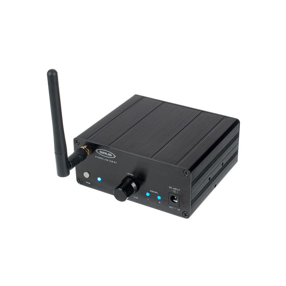 מקלט אודיו אלחוטי סטריאו Sirus Stereo Link 5.8 RX – 5.8 ג׳יגה-הרץ, עד 30 מ׳, יציאות XLR ו-6.3 מ״מ 1 מקלט אודיו אלחוטי סטריאו Sirus Stereo Link 5.8 RX – 5.8 ג׳יגה-הרץ, עד 30 מ׳, יציאות XLR ו-6.3 מ״מ