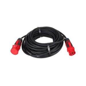 כבל חשמל CEE 16A Stairville באורך 25 מ׳ – 5×2.5 ממ״ר, 400V תלת-פאזי, מחברי אחיזה, כבל גומי